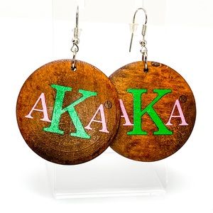 AKA Monogrammed Earrings